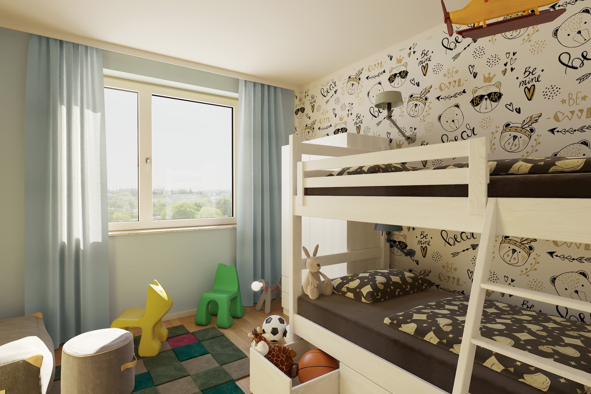 Kinderzimmer in einem LIHA Haus