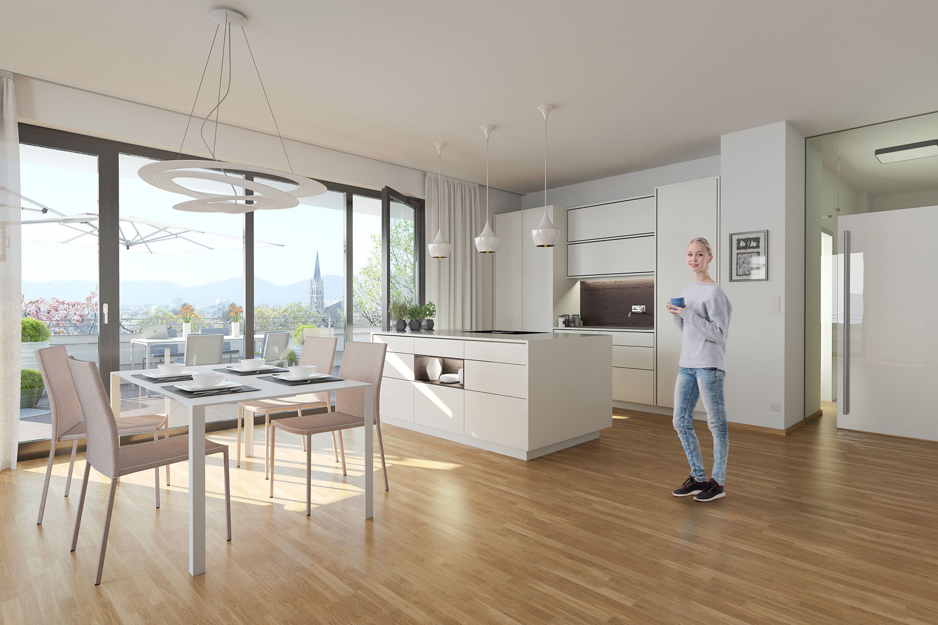Innenrendering Wohnjuwel Weitblick Mannagettaweg